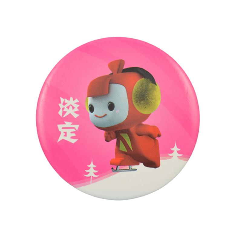 China Wholesale Metal Maker Customized Logo Printed Tin Badges