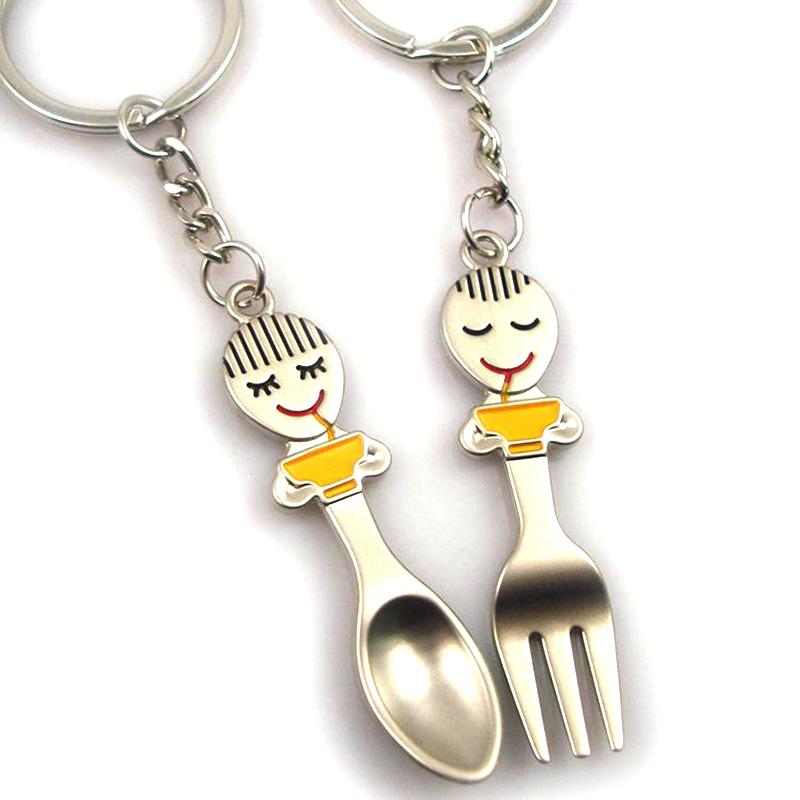 Customized Bulk Cheap Personalized Couple Keychains