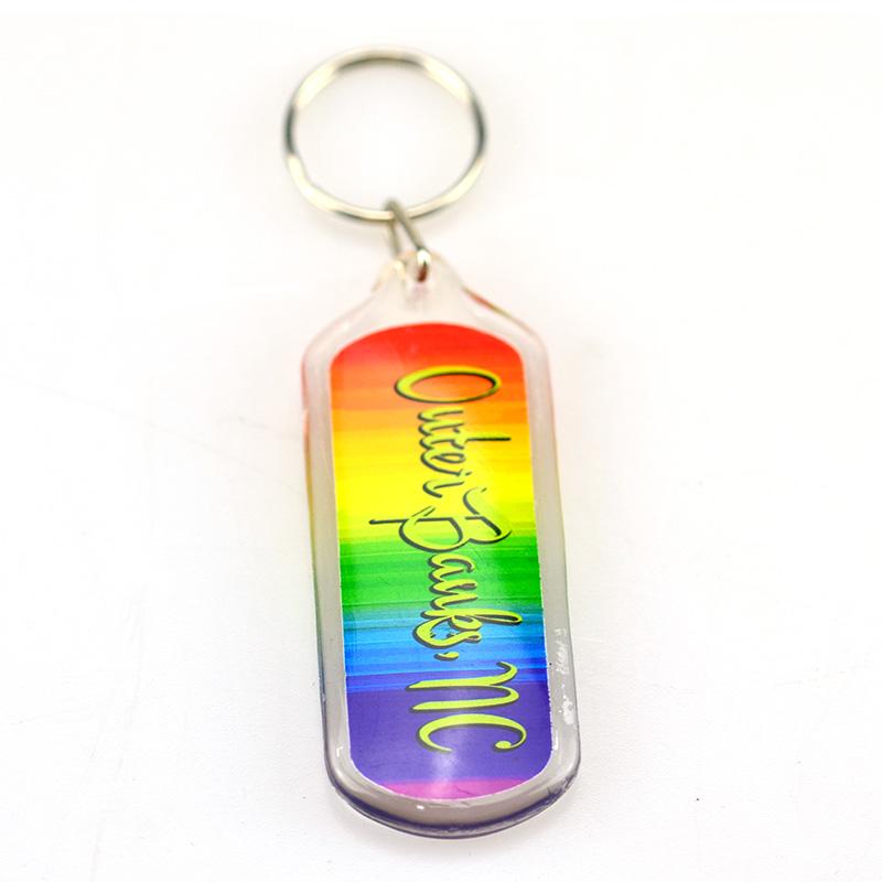 Wholesale Custom Print Your Own Logo T Shirt Shaped Acrylic Keychain