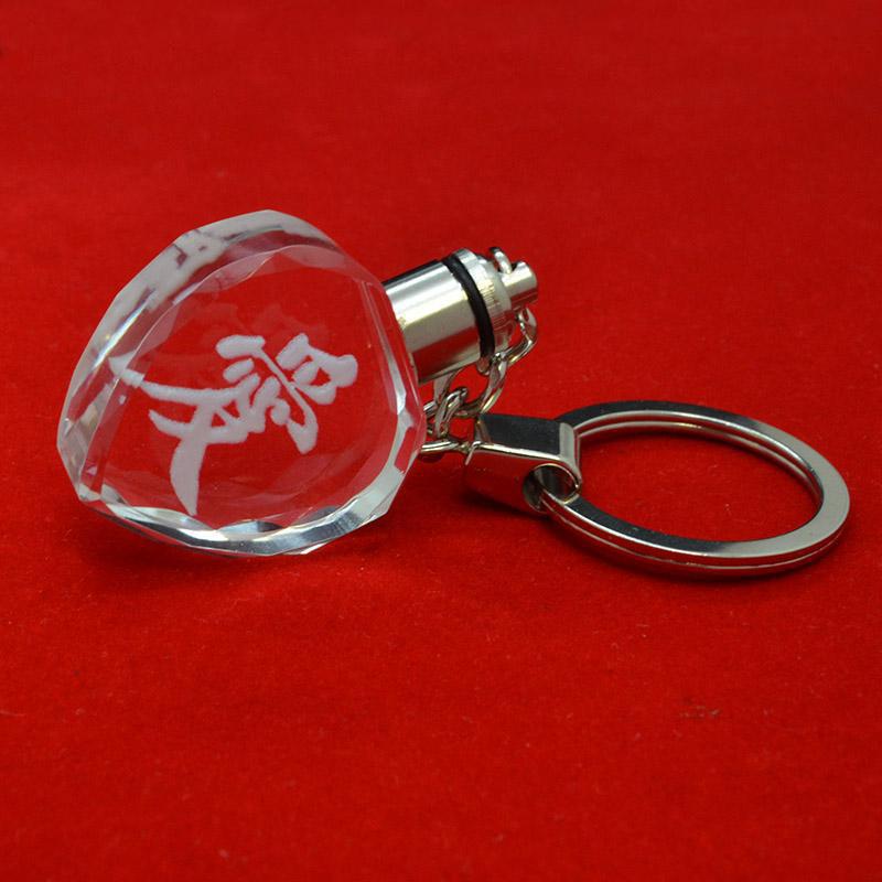 Manufactory production customized crystal keyrings