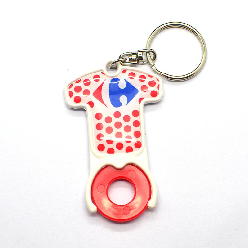 Artigifts Wholesale Custom Coin Holder Token Plastic Car Keyring