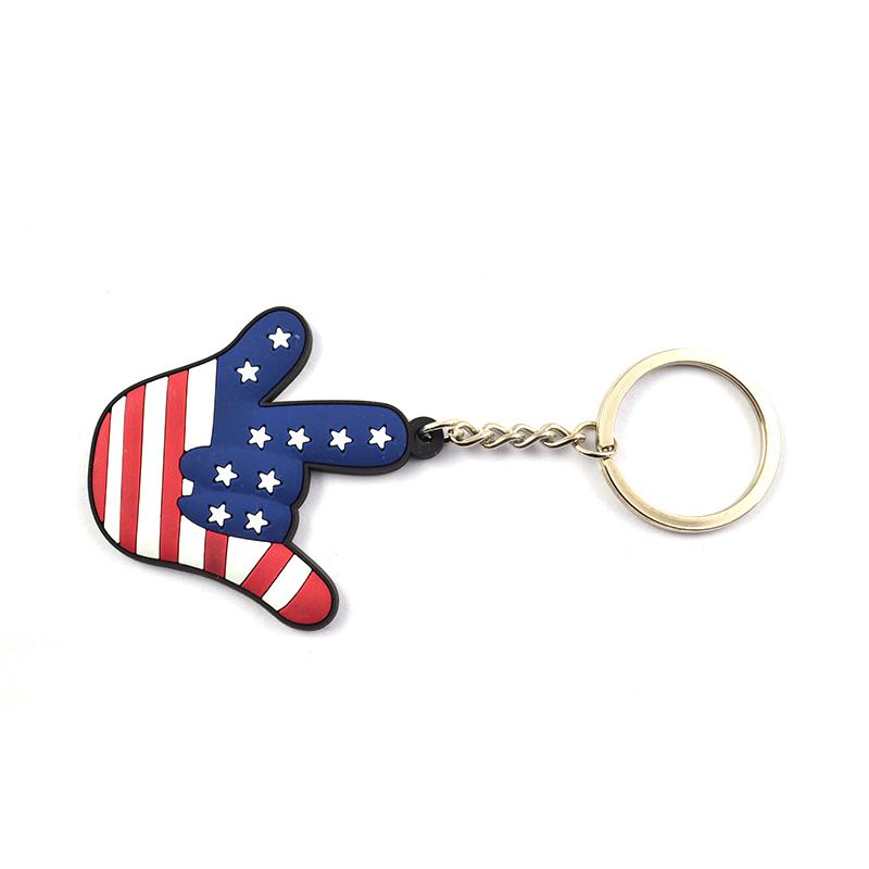 Keychain Factory Supplier Custom Rubber Soft Pvc Car Key Chain