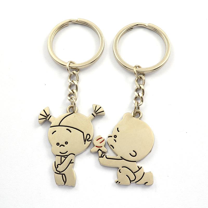 Couple Keychain Factory Supplier Custom Sublimation Blank Keyring