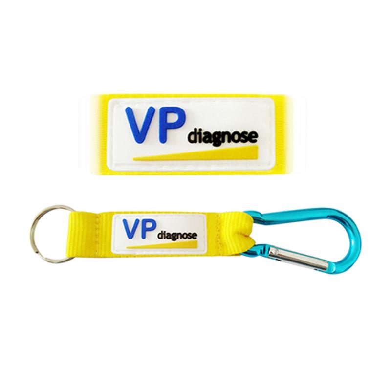 No Minimum Customized Bulk Keyring Carabiner Keychains With Strap