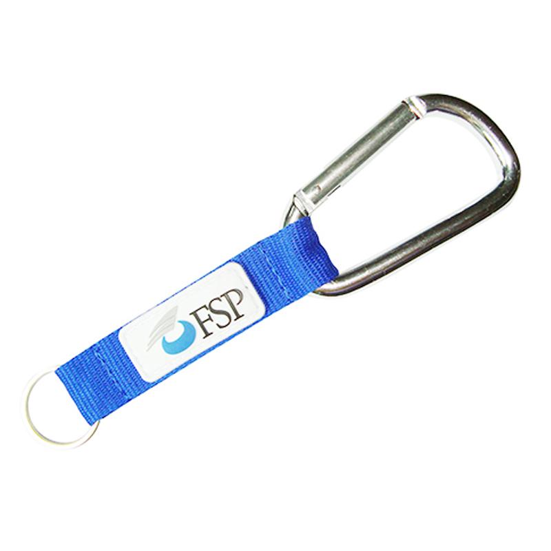 No Minimum Customized Bulk Keyring Carabiner Keychains With Strap