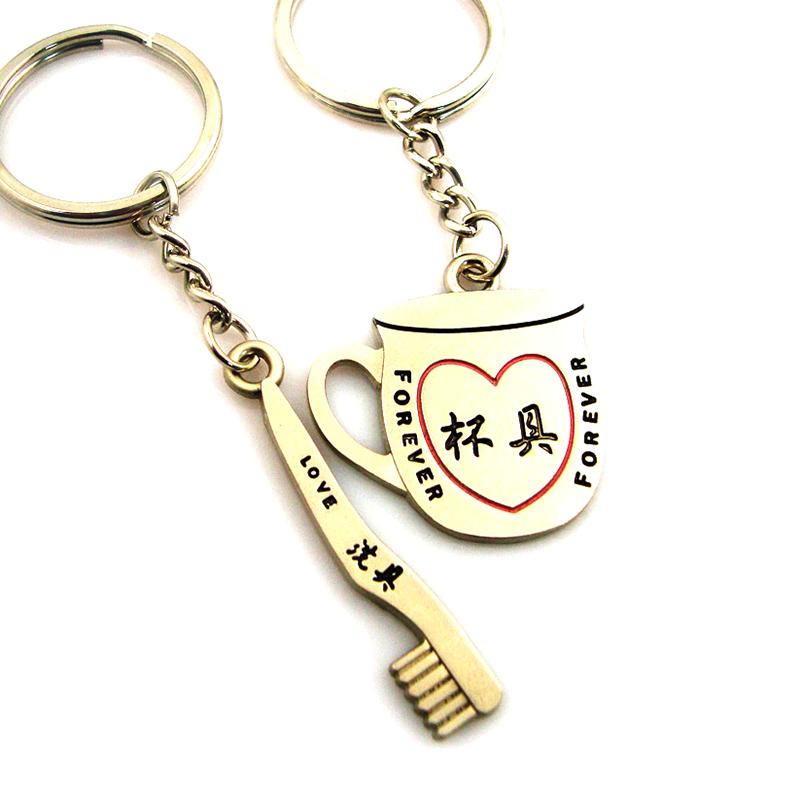 Artigifts Supplier Custom Couple Metal Split Keychain Ring Parts