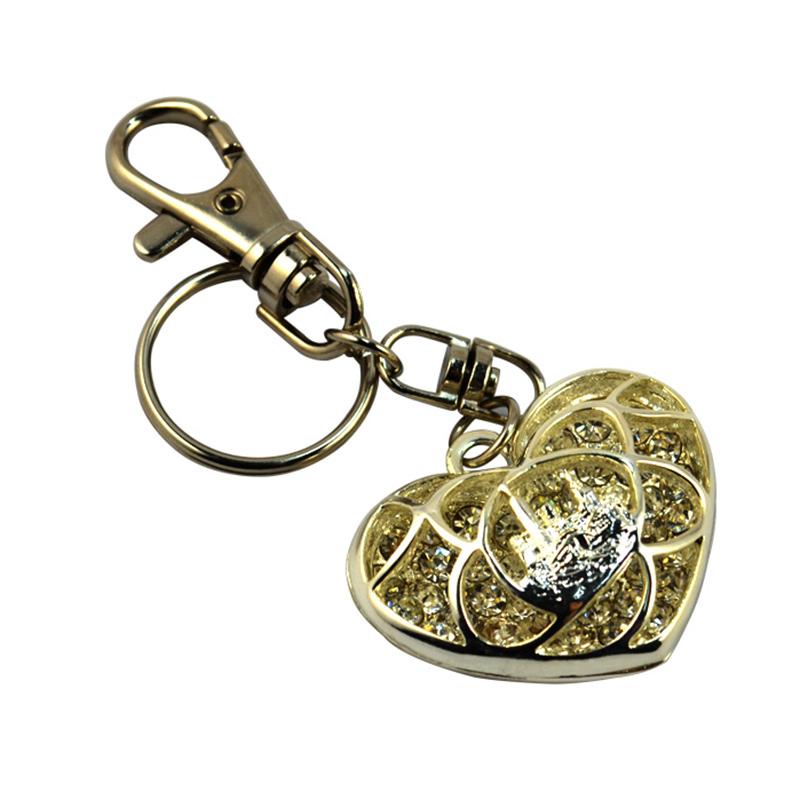 Custom Design Your Own Keyring Heart Shape Bling Key Chain
