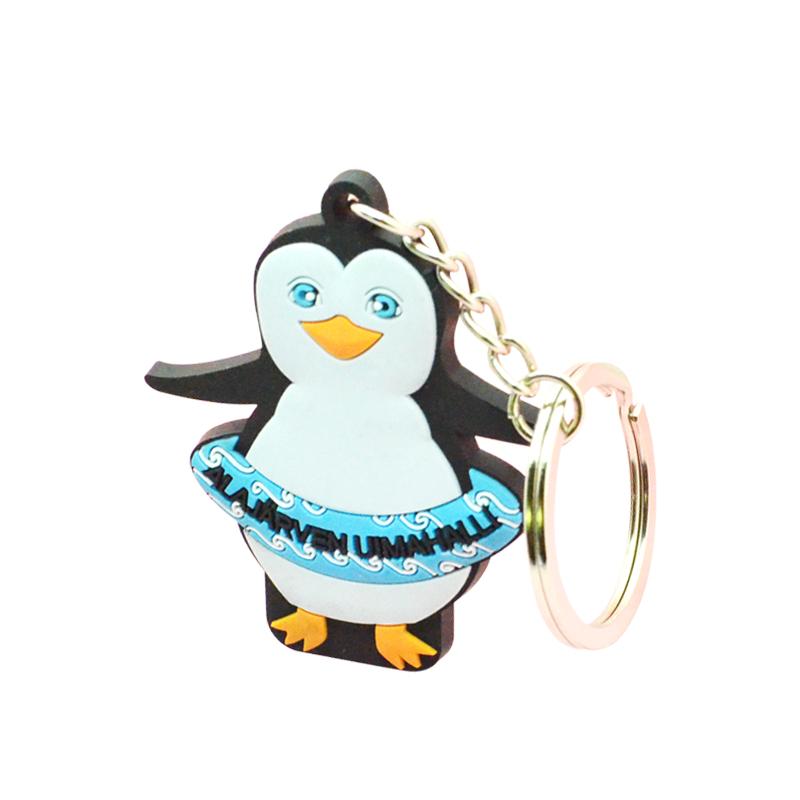Artigifts Cheap Custom Bulk Soft Pvc Penguin Keychain Wholesale