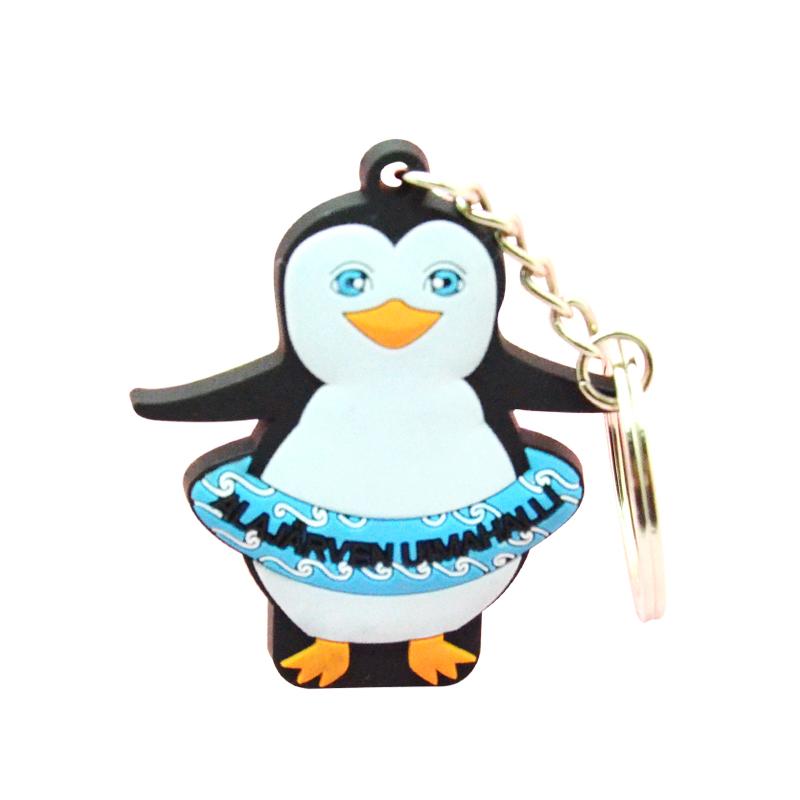 Artigifts Cheap Custom Bulk Soft Pvc Penguin Keychain Wholesale