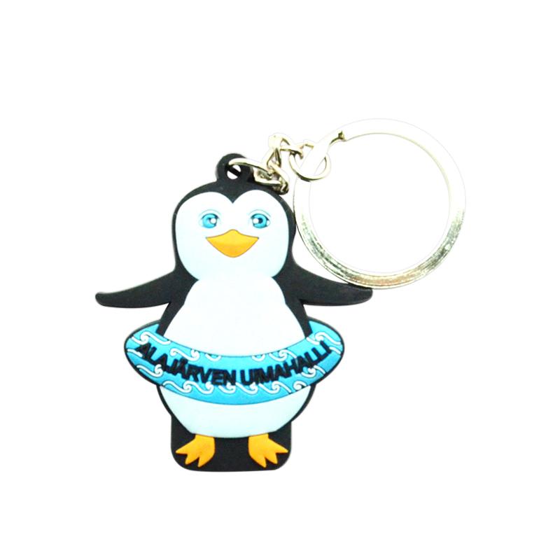 Artigifts Cheap Custom Bulk Soft Pvc Penguin Keychain Wholesale