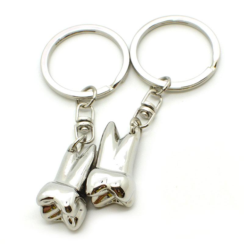 Artigifts Keyring Factory Custom Cheap 3D Metal Tooth Keychain