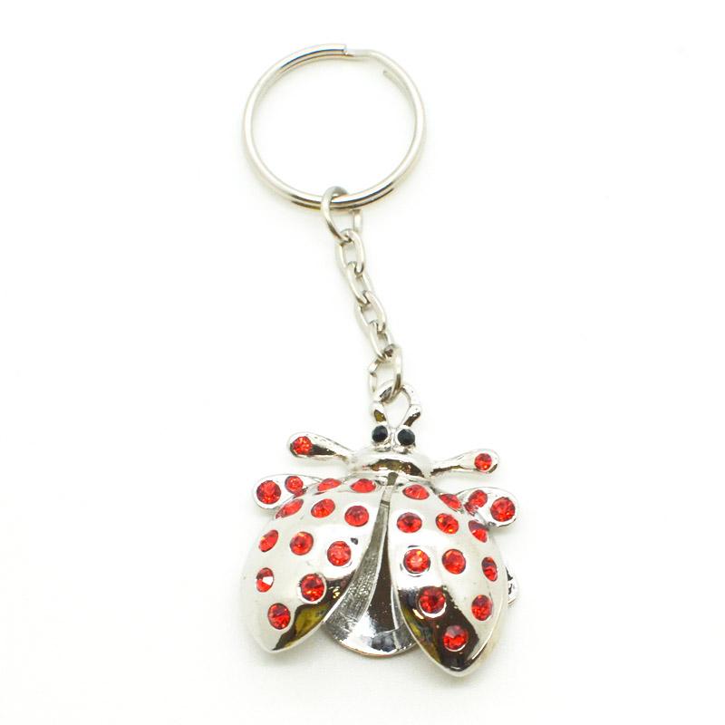Design You Own Keyring Custom 3D Metal Insect Keychain Wholesale