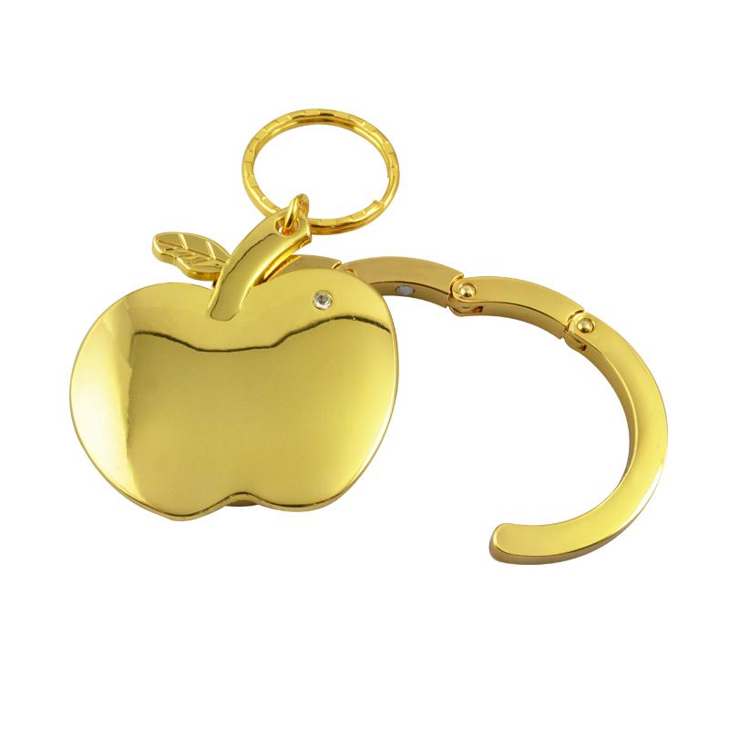 Artigifts Custom Cheap Gold Plated Purse Hook Holder Hanger Keychain