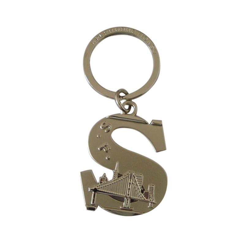 Alphabet Key Chain Maker Custom Metal S Letter Keychain Wholesale