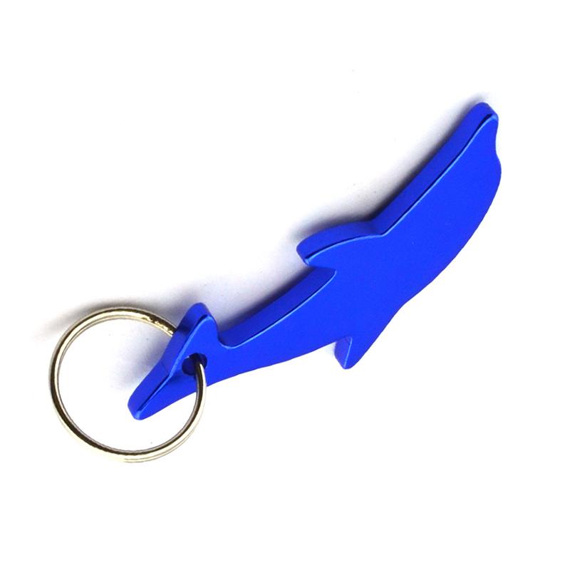 Wholesale Aluminum Dolphin Shape Custom Keyring Bottle Opener