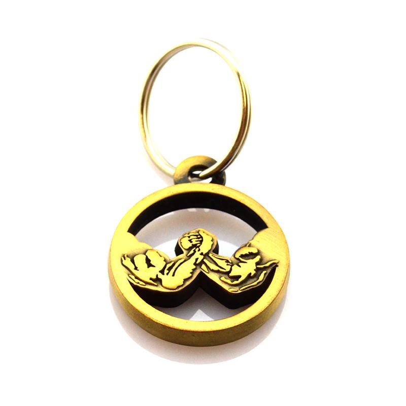Keychain Maker Custom Brass Metal Cheap Keyrings With Car Logo