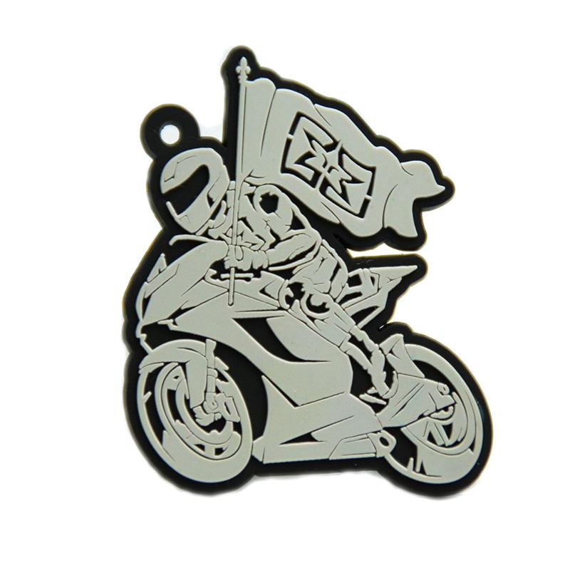 No Minimum Wholesale Custom Rubber Soft Pvc Motorcycle Key Chain