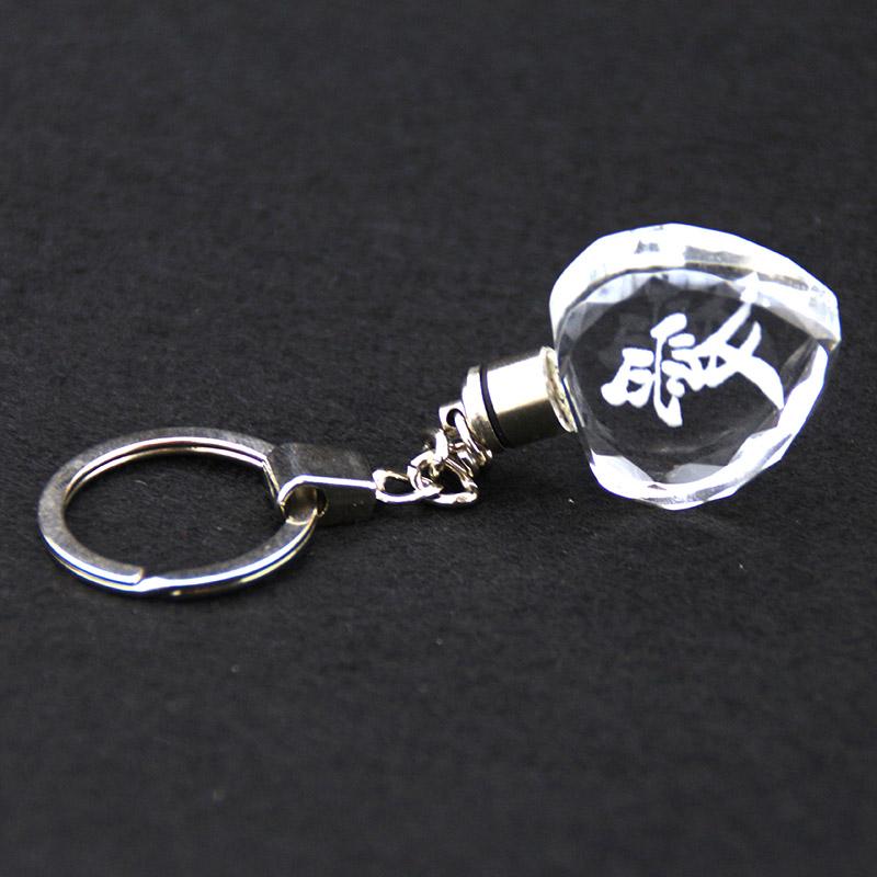 Factory direct sell crystal key chain with custom logo