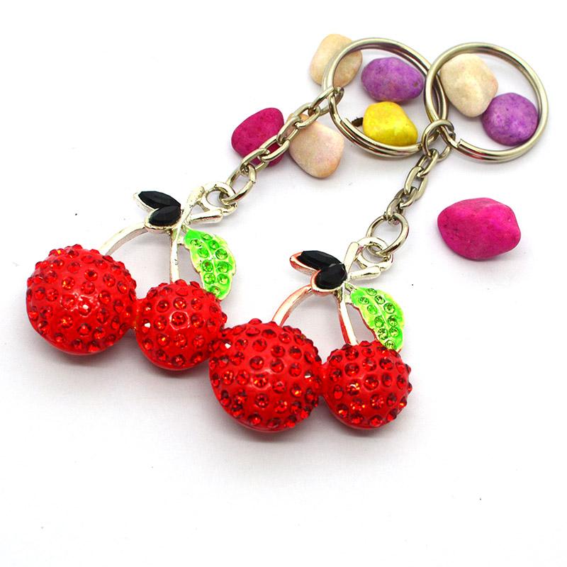 Keyring Maker Supplier Custom Jewelry Cherry Girls Keychain