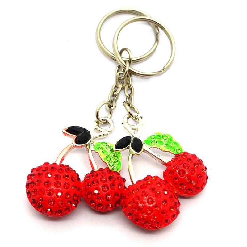 Keyring Maker Supplier Custom Jewelry Cherry Girls Keychain