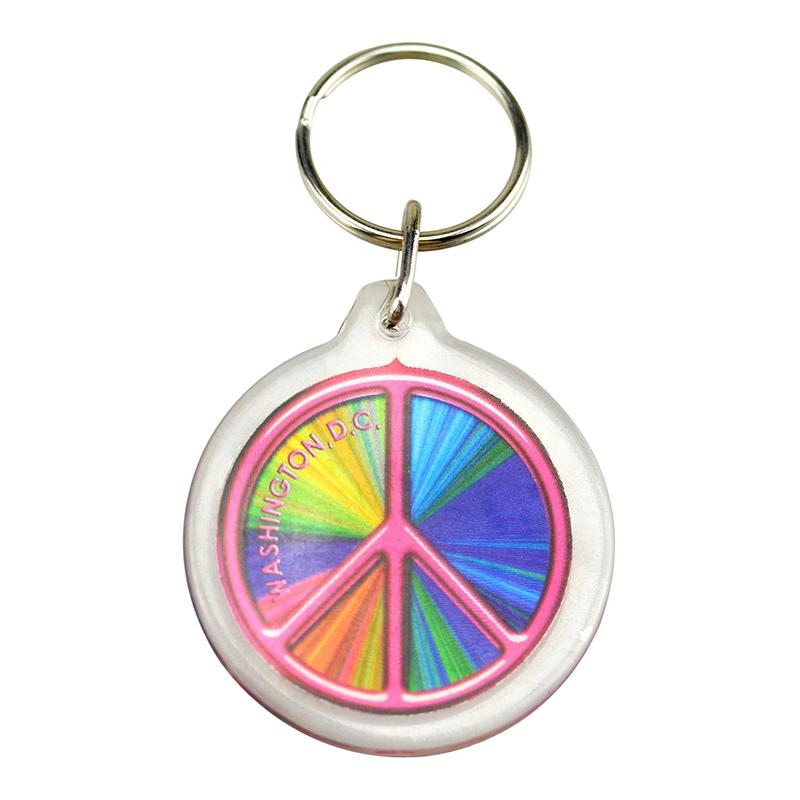 Wholesale Cheap Custom Printed Blank Keychain Acrylic Key Chain