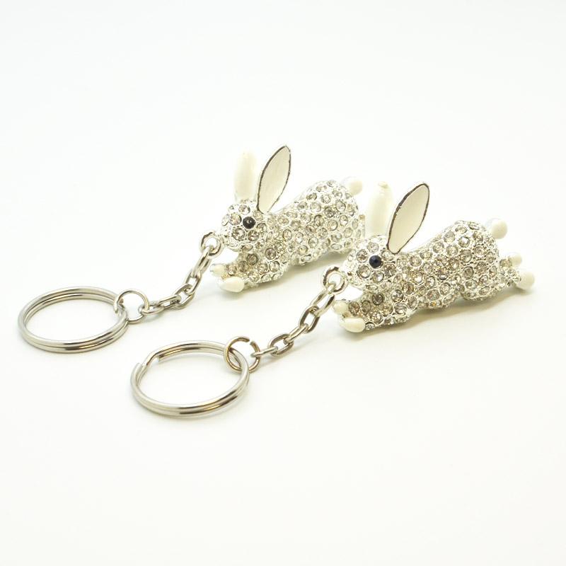 Free Sample Wholesale Keychains Custom Metal Rabbit Key Chain