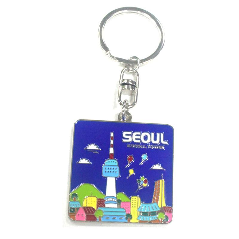 Keychains Factory Custom Metal Enamel Keyring Car Logo Key Chain