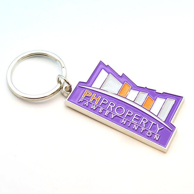 Keychains Factory Custom Metal Enamel Keyring Car Logo Key Chain