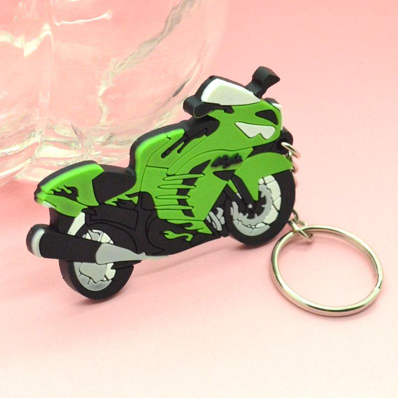Wholesale Keychains Factory Custom Soft Pvc Motorcycle Keyring