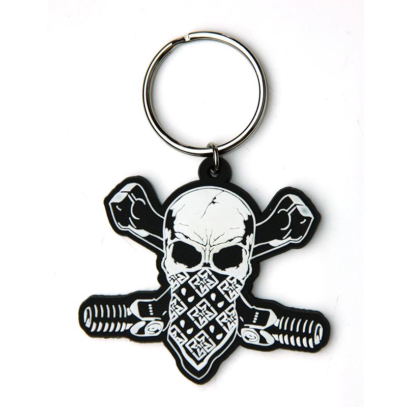 Wholesale Keychain Maker Supplier Skull Shape Pvc Keyholder