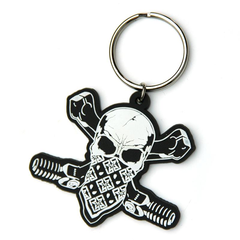 Wholesale Keychain Maker Supplier Skull Shape Pvc Keyholder