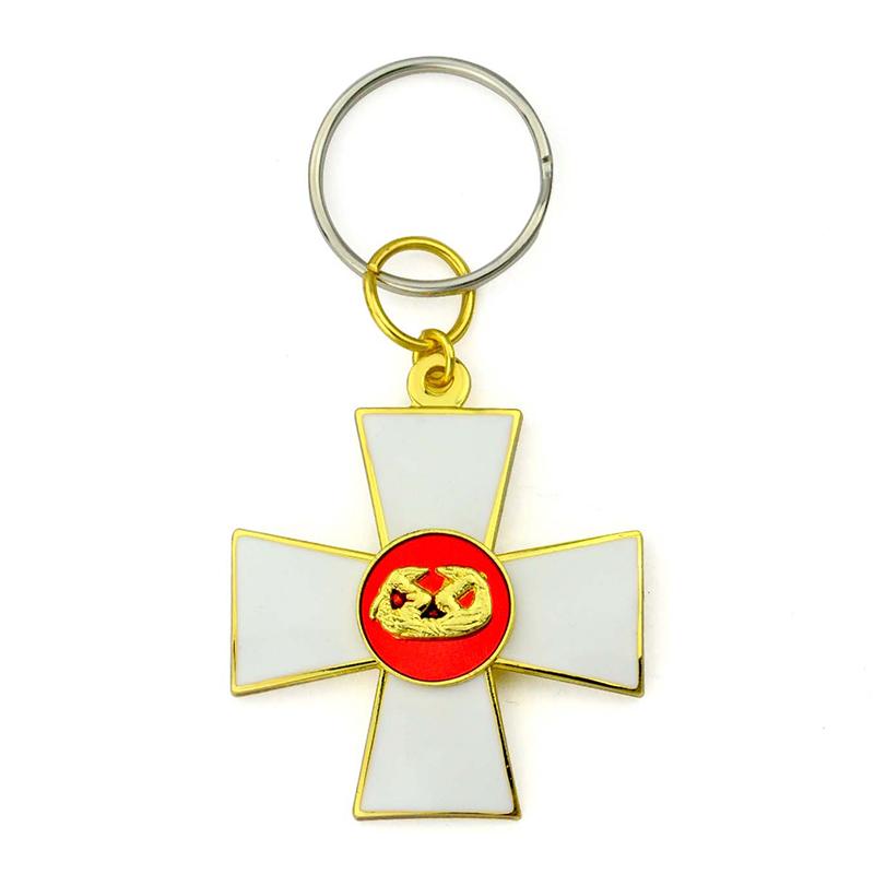 Keyring Maker Custom Design Your Own Logo Cross Metal Keyholder