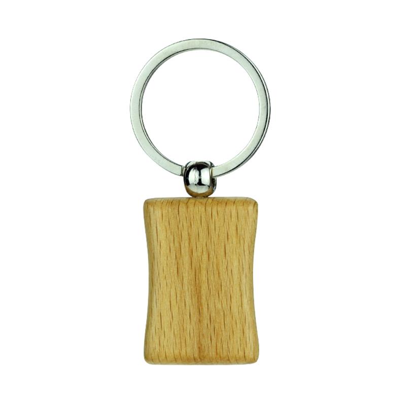 Custom Wood Keychain Factory Print Blank Engraved Keyholder Wood