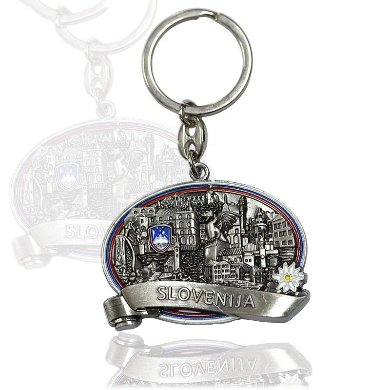 Odm Factory Promotional Metal Keychain Customised Key Ring