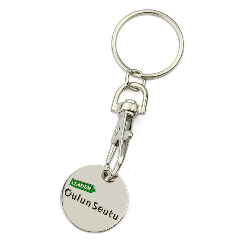 Coin Keychain Factory Custom Metal Promotional Key Ring