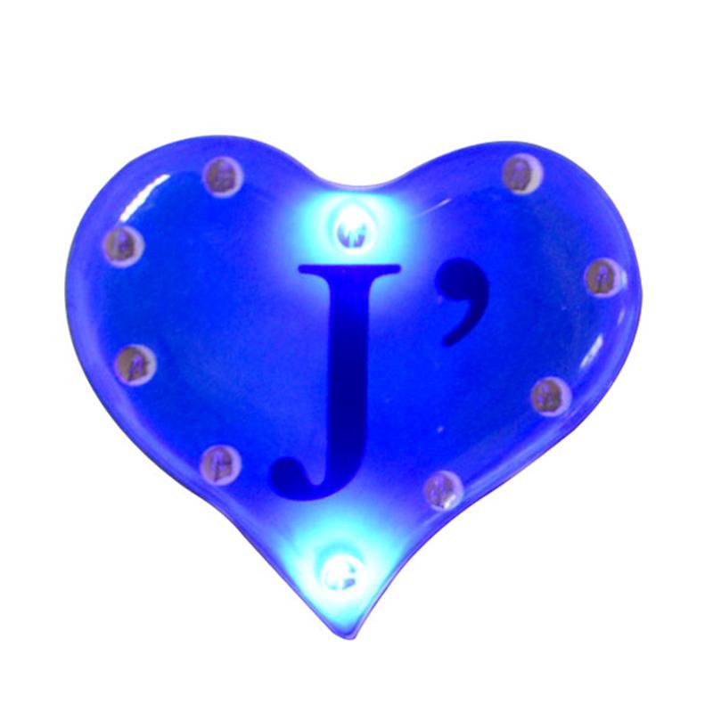 Lapel Pin Factory Cheap Custom Heart Light Flashing Led Badge