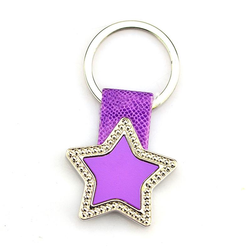 Keychain Factory Supplier Bulk Cheap Leather Key Ring Custom