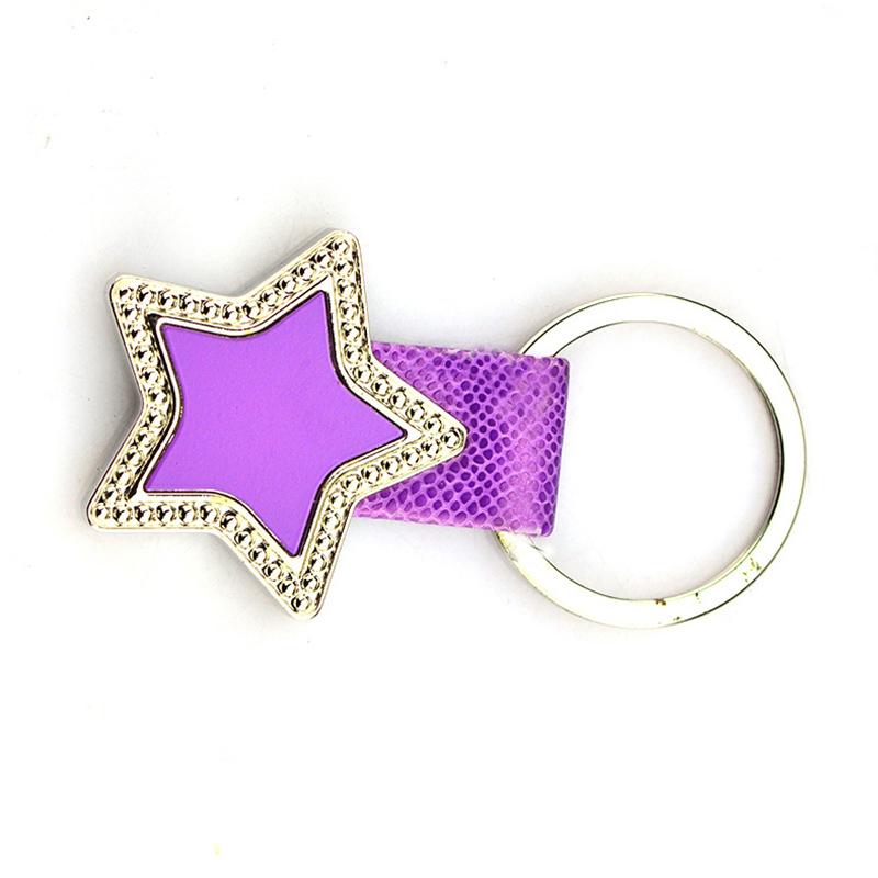 Keychain Factory Supplier Bulk Cheap Leather Key Ring Custom