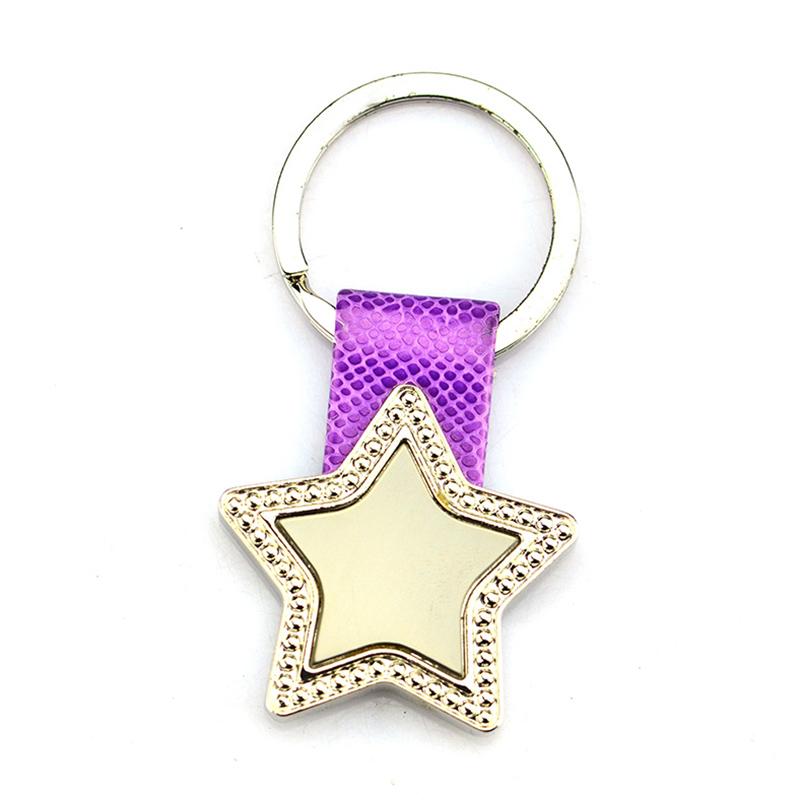 Keychain Factory Supplier Bulk Cheap Leather Key Ring Custom