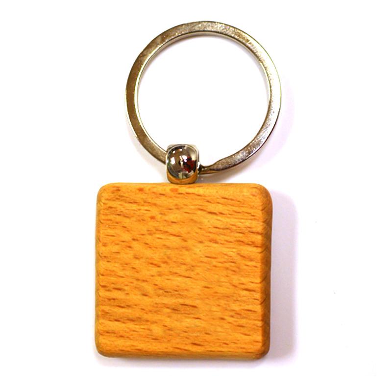 Wholesale Keychains Blank Wooden Key Chain Wood Key Ring Custom