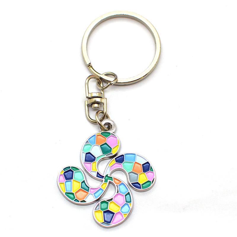 Wholesale Custom Metal Key Chain Bling Jewelry Letter E Keychain