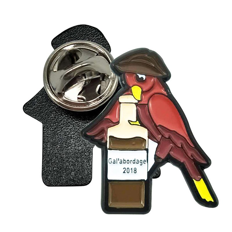 No Minimum Oem Custom Bird Logo Metal Enamel Pin Custom