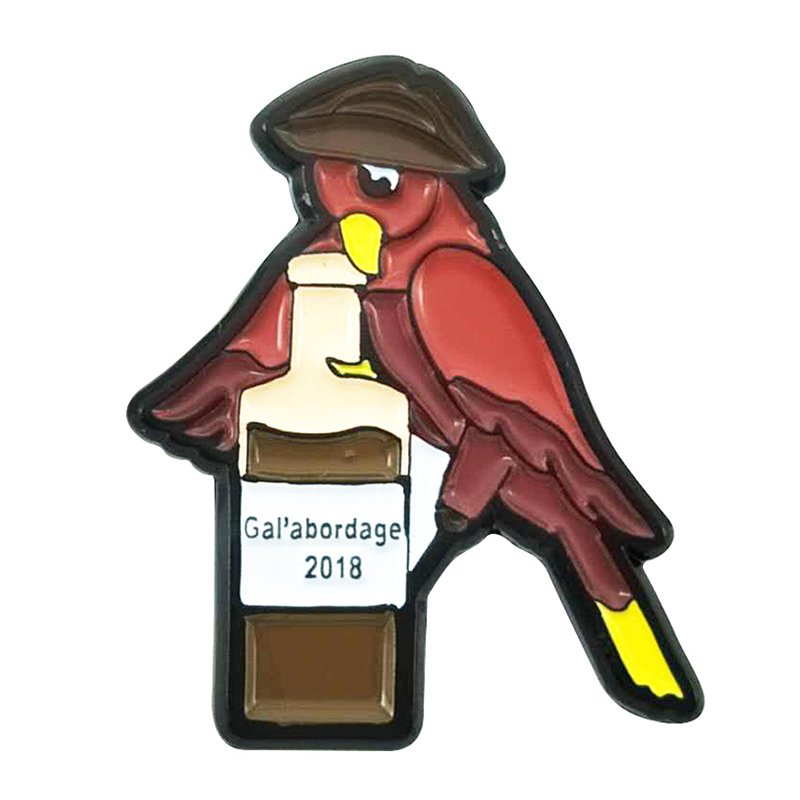 No Minimum Oem Custom Bird Logo Metal Enamel Pin Custom