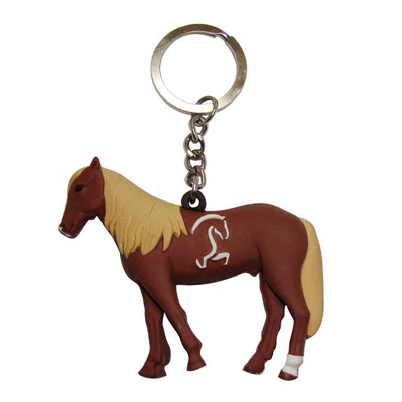 Key Ring Maker Custom Rubber Keychain Soft Pvc Horse Key Chain