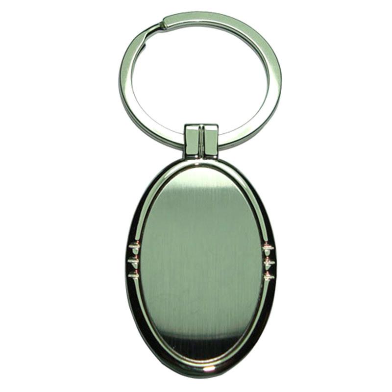 Custom Engraved Zinc Alloy Sublimation Blank Laser Keychain