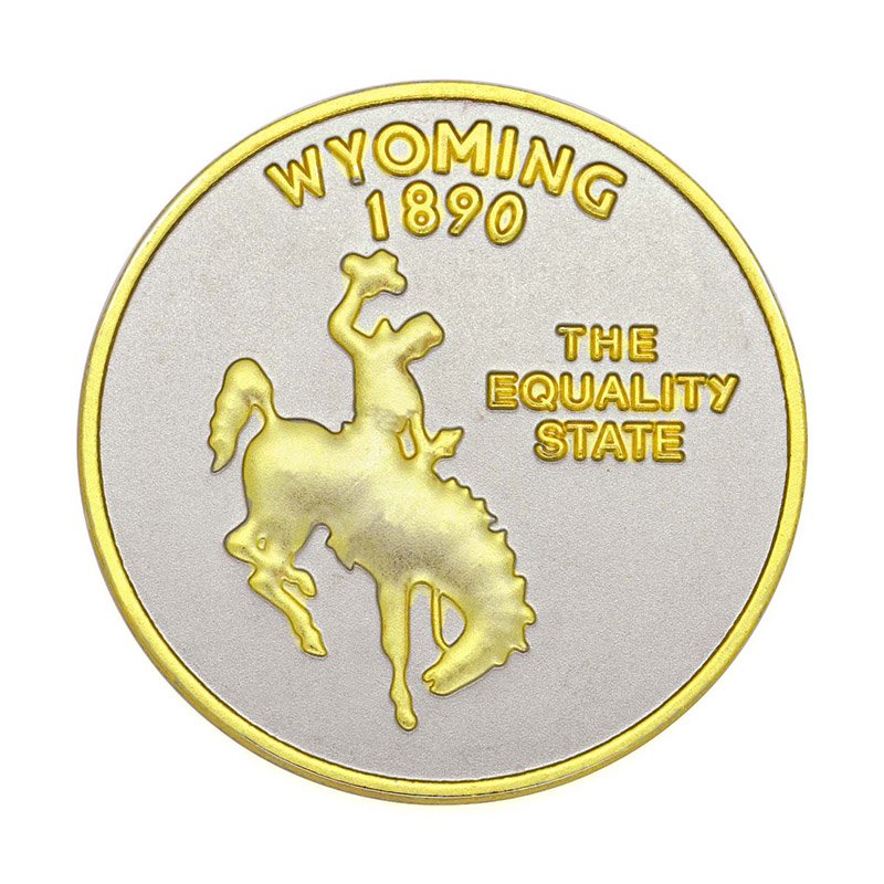 Manufacturer Custom Cheap Metal Plated Tungsten Gold Coin