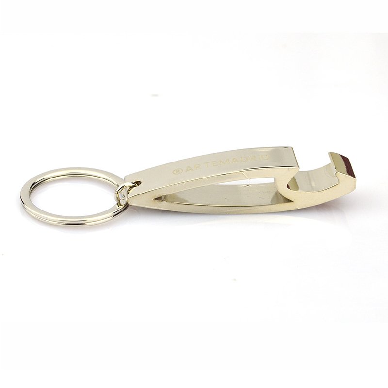 Custom Beer Opener Keychain Zinc Alloy Key Ring Bottle Opener