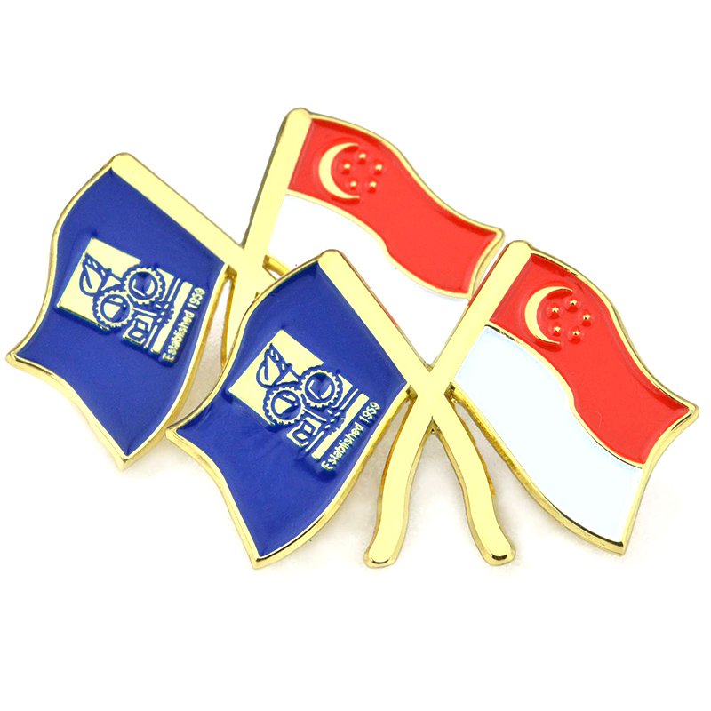 Wholesale Custom Bulk Enamel Flag Lapel Pin Metal Badge Pin