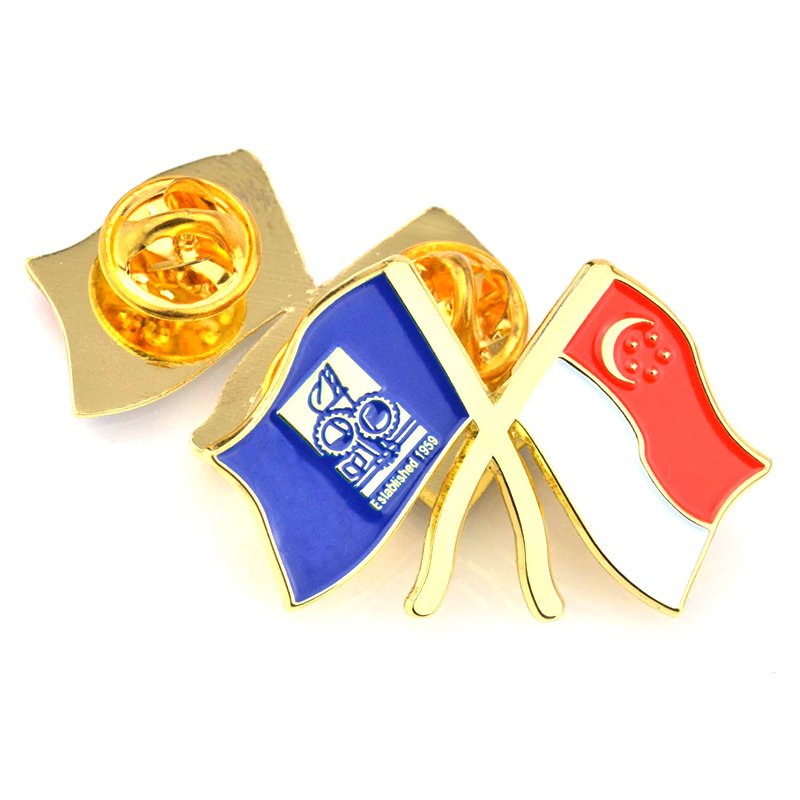 Wholesale Custom Bulk Enamel Flag Lapel Pin Metal Badge Pin