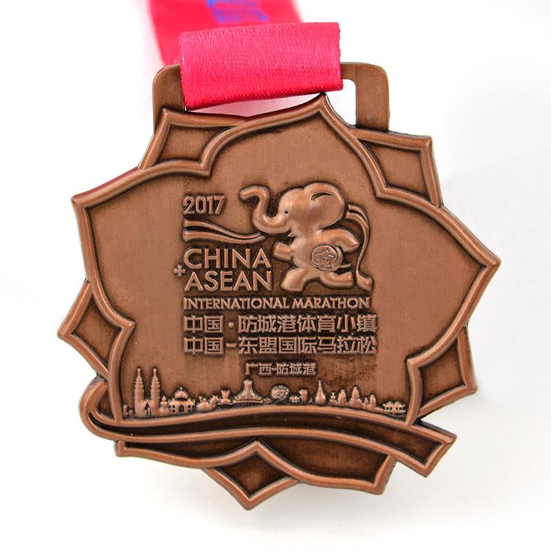Oem Heart Shaped Metal Sports Race Medal Custom Finisher Medal